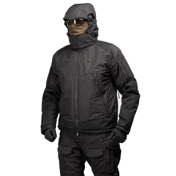 Тактическая зимняя куртка UATAC Black Membrane Climashield Apex 100 3731 фото
