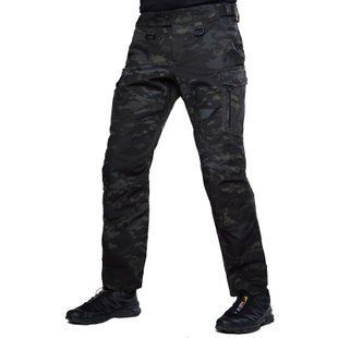 Тактичні штани UATAC Lite Чорний Мультикам (Multicam Black) 1050 фото