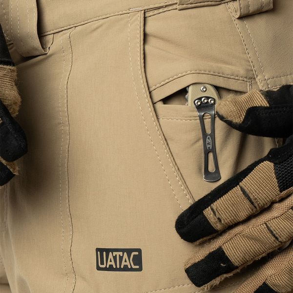 Тактичні штани Uatac Ultralite Пісочний (Tan) Nylon 10037 фото