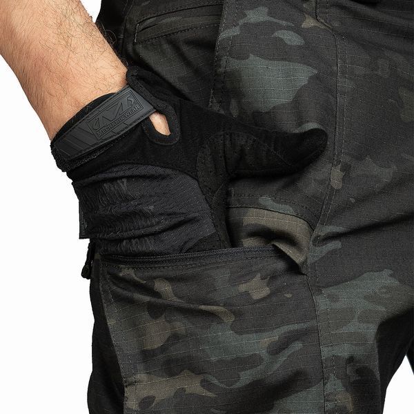 Тактичні штани Uatac Ultralite Чорний Мультикам (Multicam Black) 10050 фото