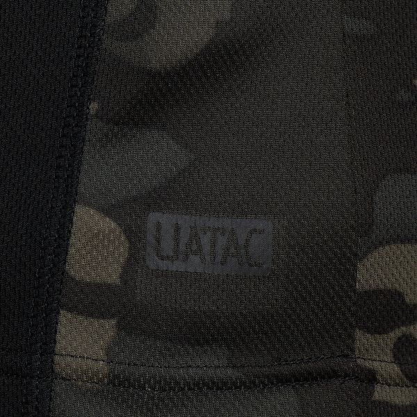 Футболка UATAC потовідвідна CoolAir Mix Чорна+Чорний мультикам (Black) 532210385 фото