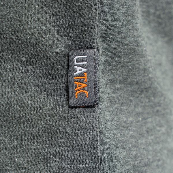 Футболка UATAC з малим принтом UATAC (тризуб) Сірий Меланж (Gray melange) 53211528 фото